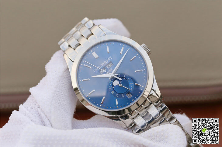 Patek Philippe Complications 5396/1G-001 KM Factory Steel Strap Blue Dial