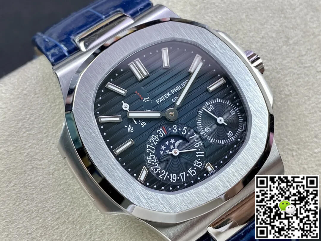 Patek Philippe Nautilus 5712 GR Factory Blue Leather Strap