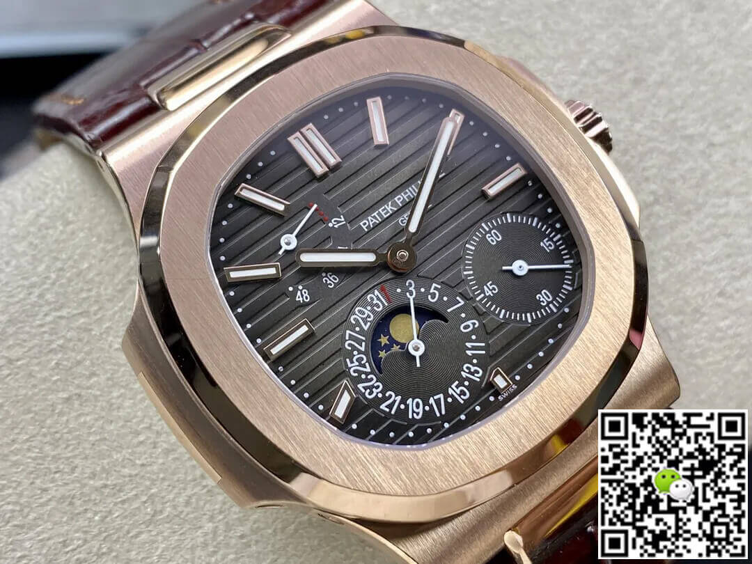 Patek Philippe Nautilus 5712 ZF Factory Brown Leather Strap