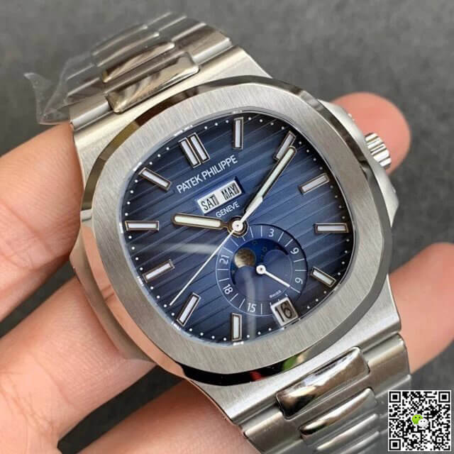 Patek Philippe Nautilus 5726/1A-014 Moonphase GR Factory Stainless Steel Strap