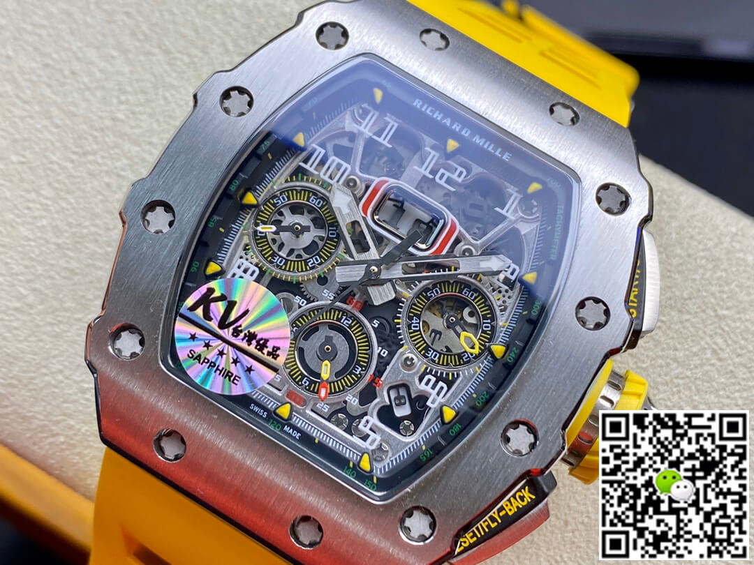 Richard Mille RM011 FELIPE MASSA KV Factory Titanium Steel Case