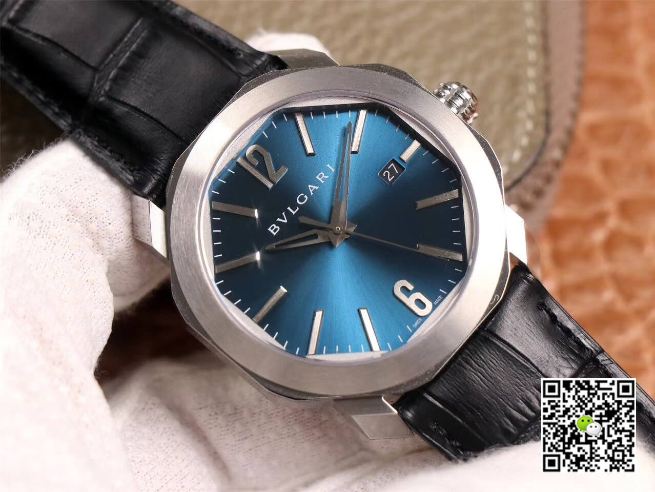 Bvlgari Octo 102429 BV Factory Light Blue Dial