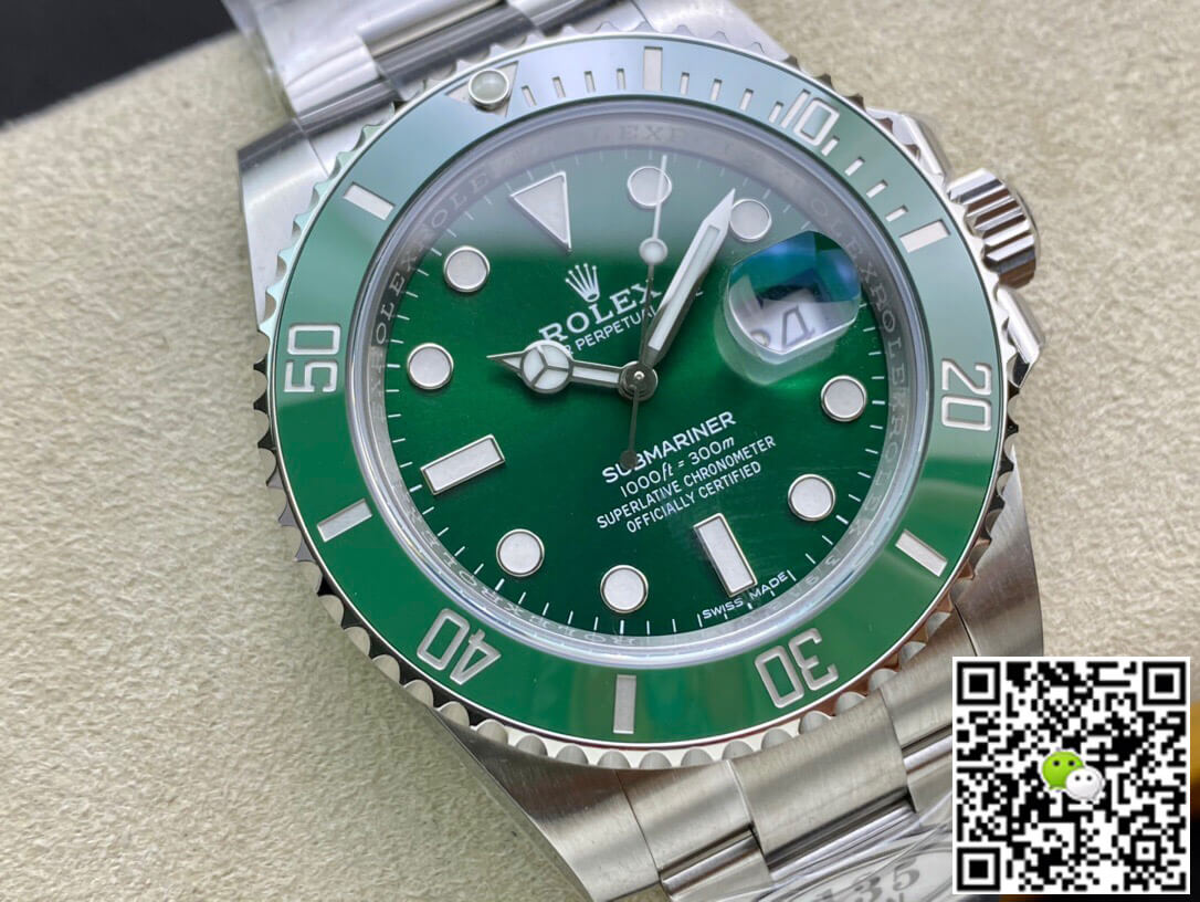 Rolex Submariner 116610LV-97200 Clean Factory V4 Green Dial