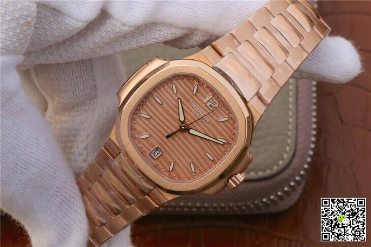 Patek Philippe Nautilus Ladies 7118-1R-010 PF Factory Honey Gold Dial