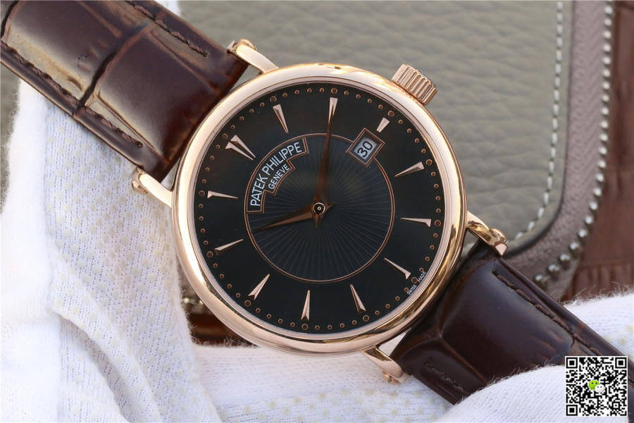 Patek Philippe Calatrava ZF Factory Rose Gold Black Dial