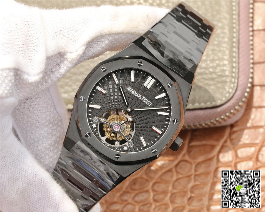 Audemars Piguet Royal Oak Tourbillon Extra Thin 26522CE.OO.1225CE.01 R8 Factory Black Dial