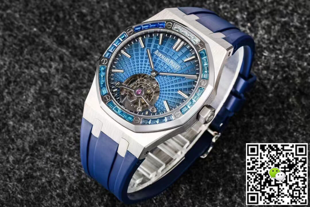 Audemars Piguet Royal Oak Tourbillon R8 Factory V3 Blue Rubber Strap
