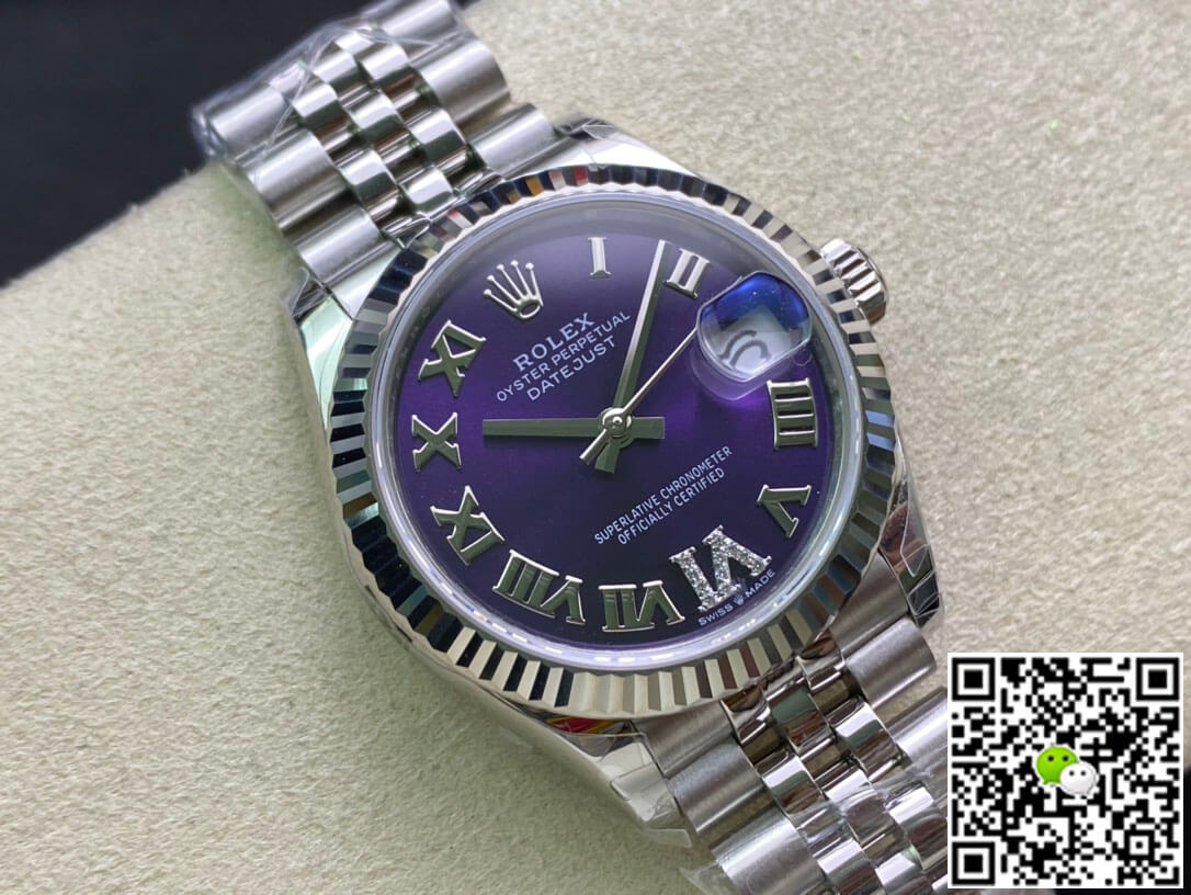 Rolex Datejust M178274-0088 31MM EW Factory Purple Dial