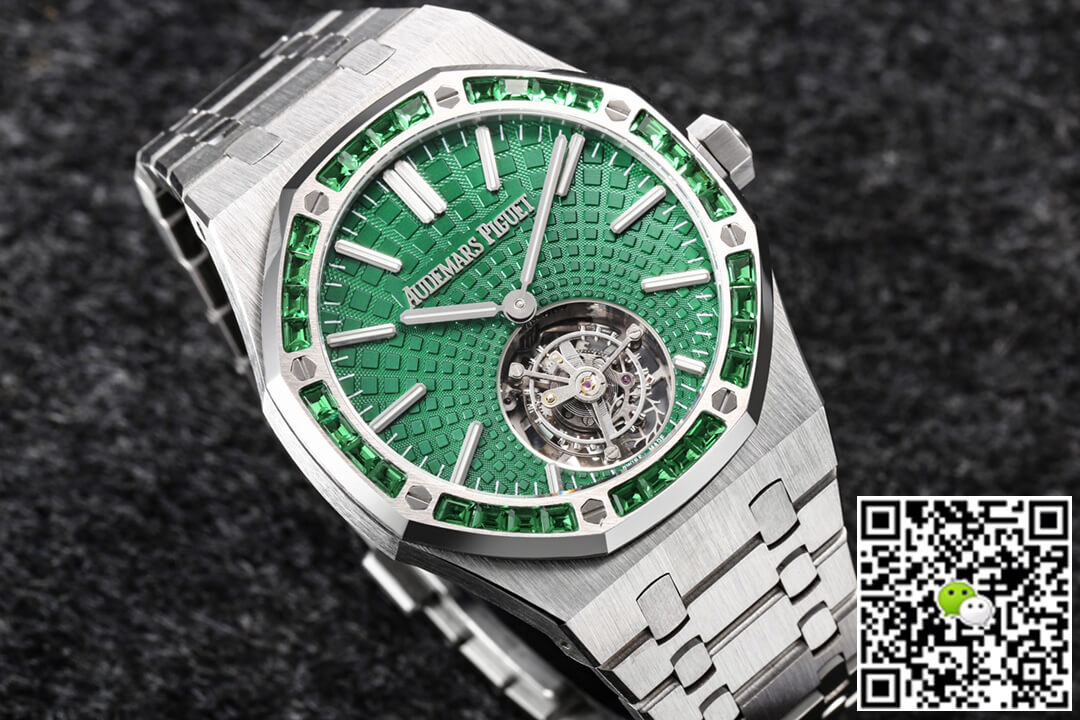 Audemars Piguet Royal Oak Tourbillon 26532IC.EE.1220TI.01 R8 Factory Green Dial