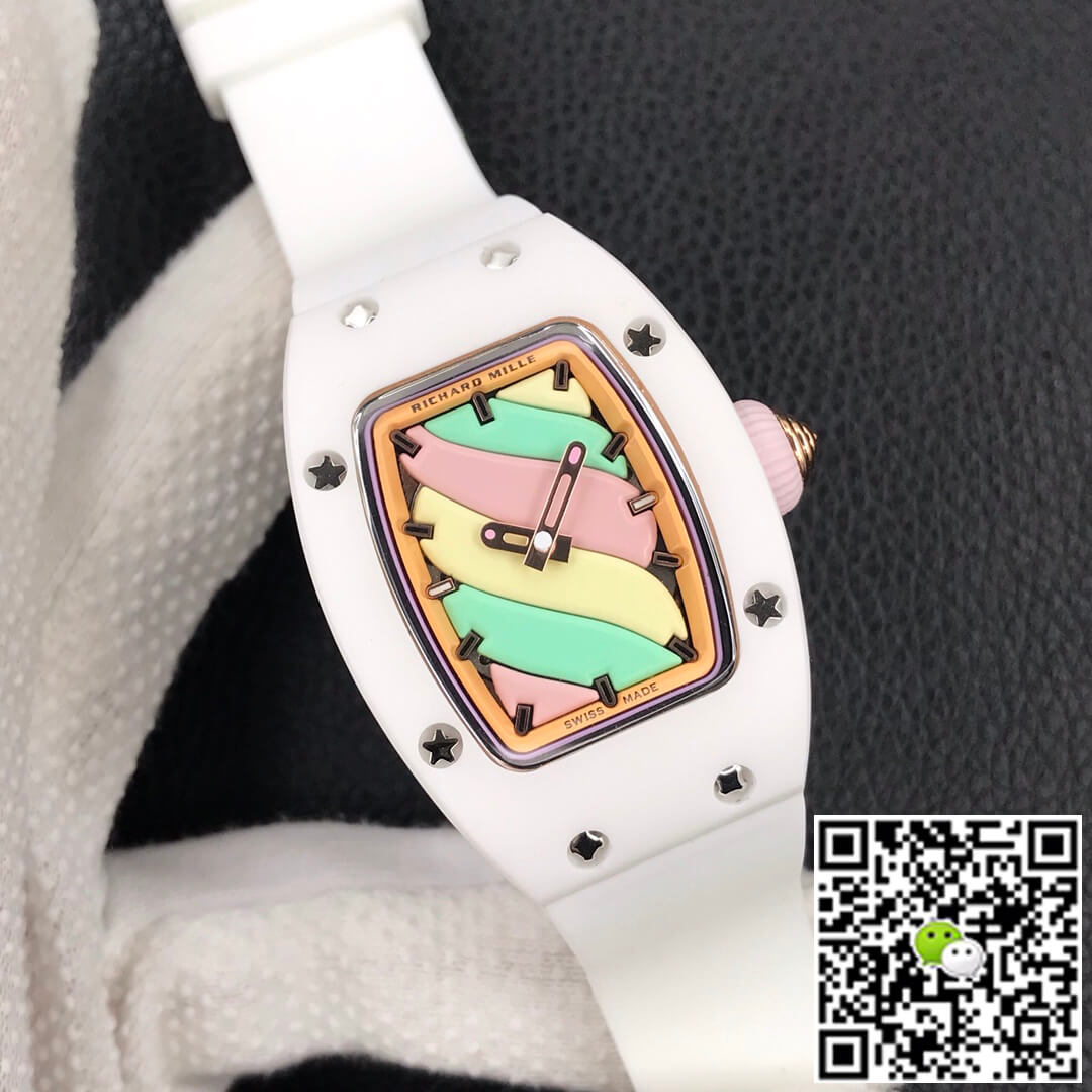 Richard Mille RM-07 Bon Bon RM Factory White Rubber Strap