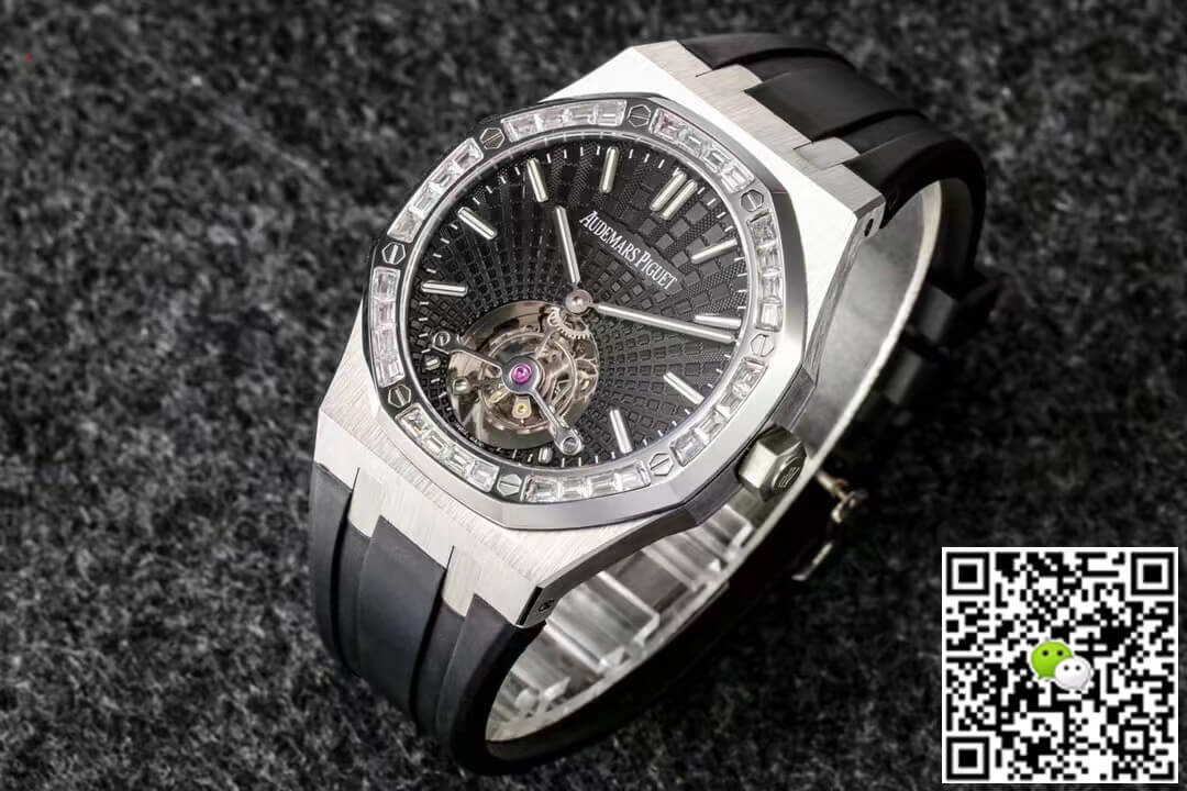 Audemars Piguet Royal Oak Tourbillon R8 Factory V3 Black Rubber Strap
