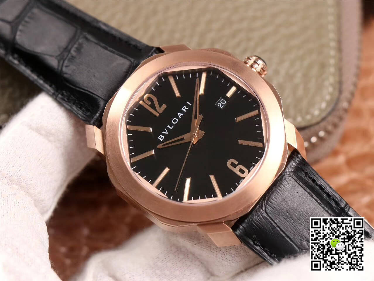 Bvlgari Octo 101963 BGOP41BGLD BV Factory Black Dial