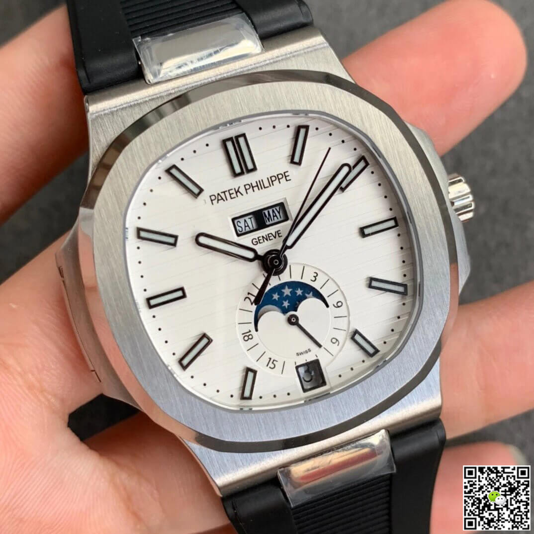 Patek Philippe Nautilus 5726 Moonphase GR Factory V2 White Dial