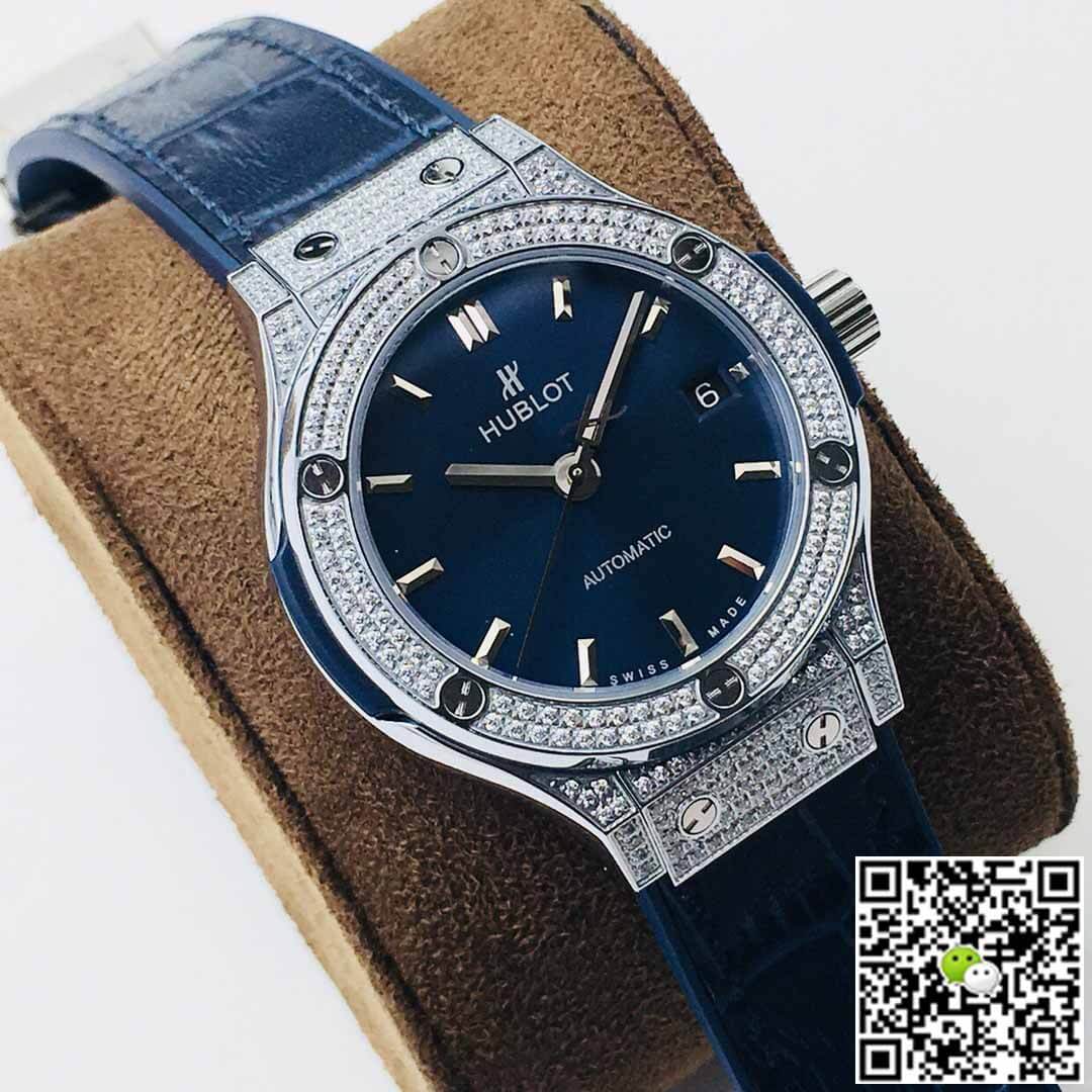 Hublot Classic Fusion 38MM HB Factory Diamond Blue Dial