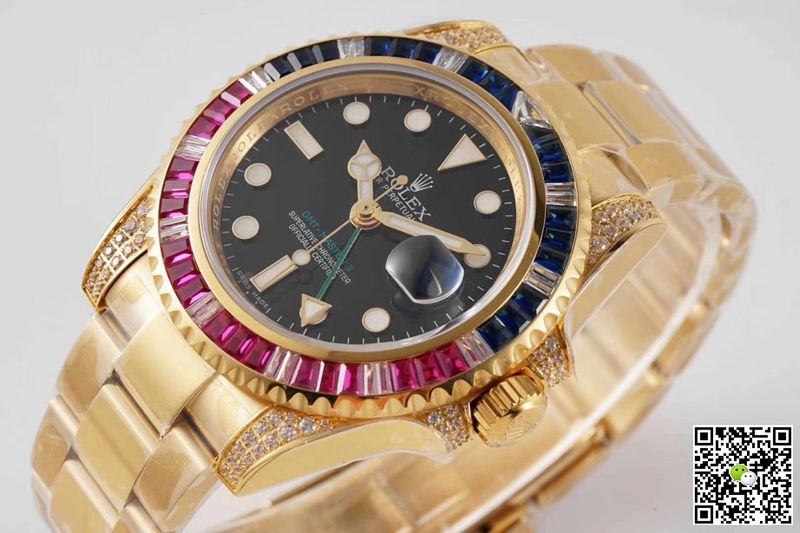 Rolex GMT Master II 116758 SAru-78208 ROF Factory Black Dial