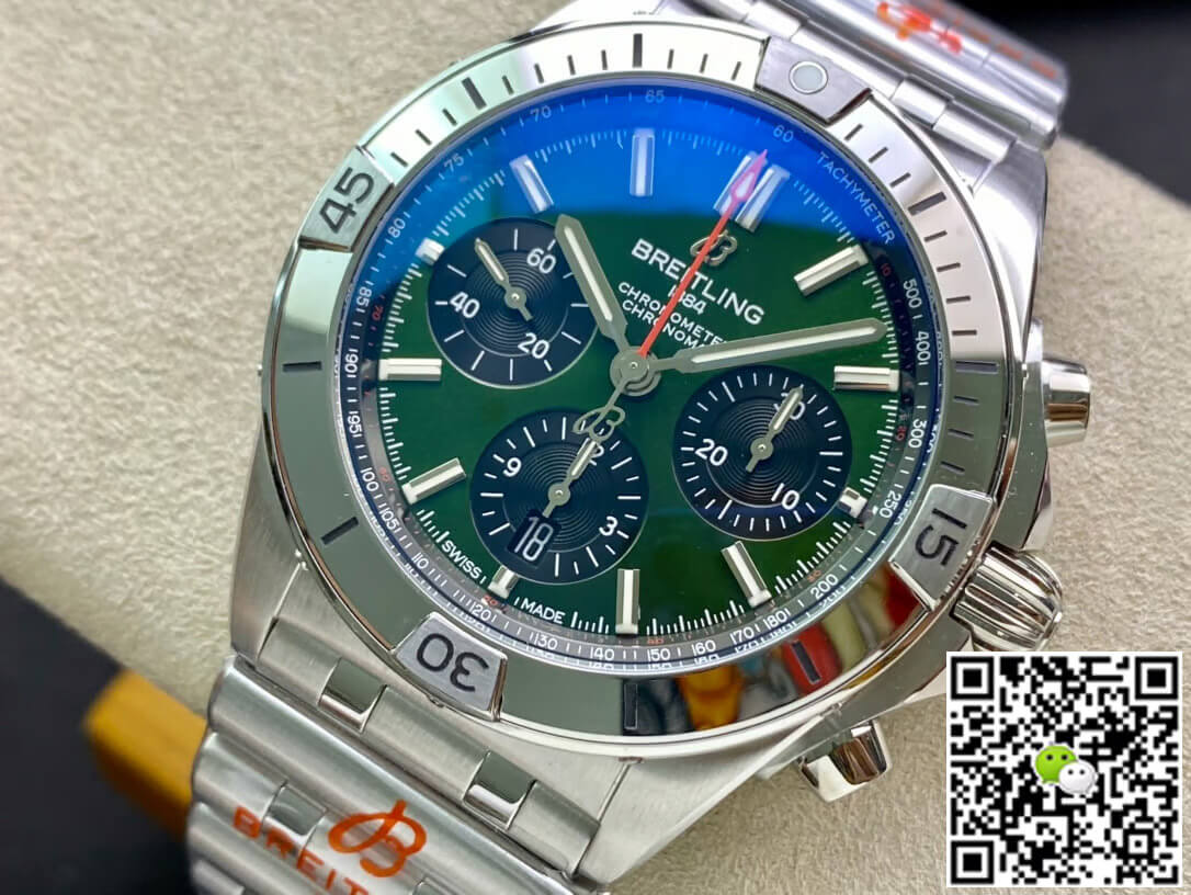 Breitling Chronomat AB01343A1L1A1 GF Factory Green Dial