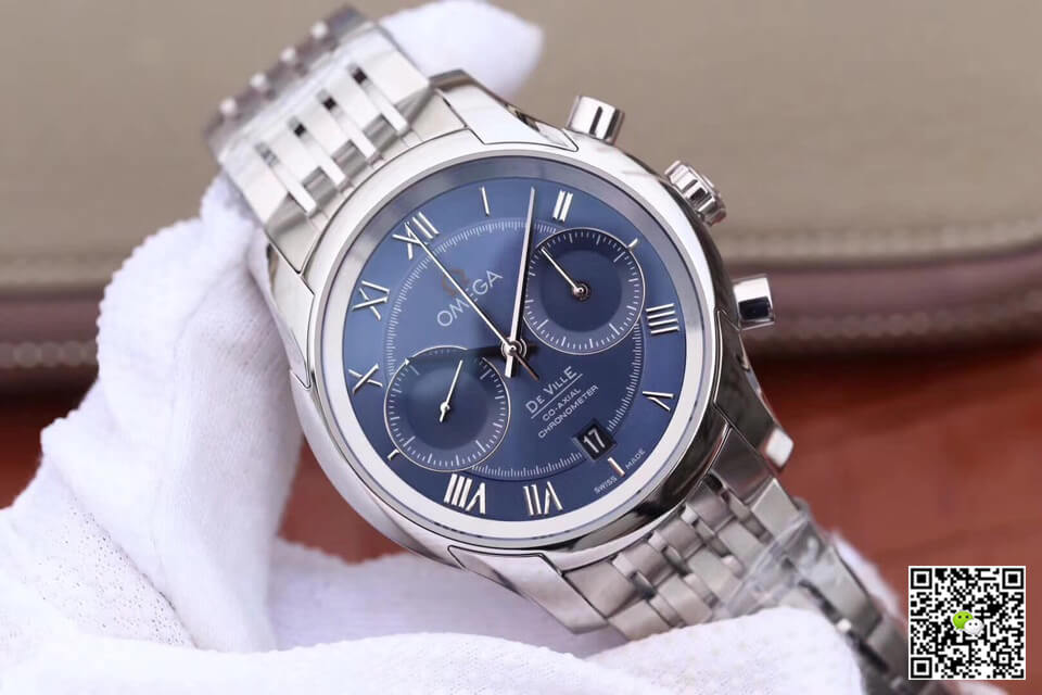 Omega De Ville 431.10.42.51.03.001 OM Factory Blue Dial
