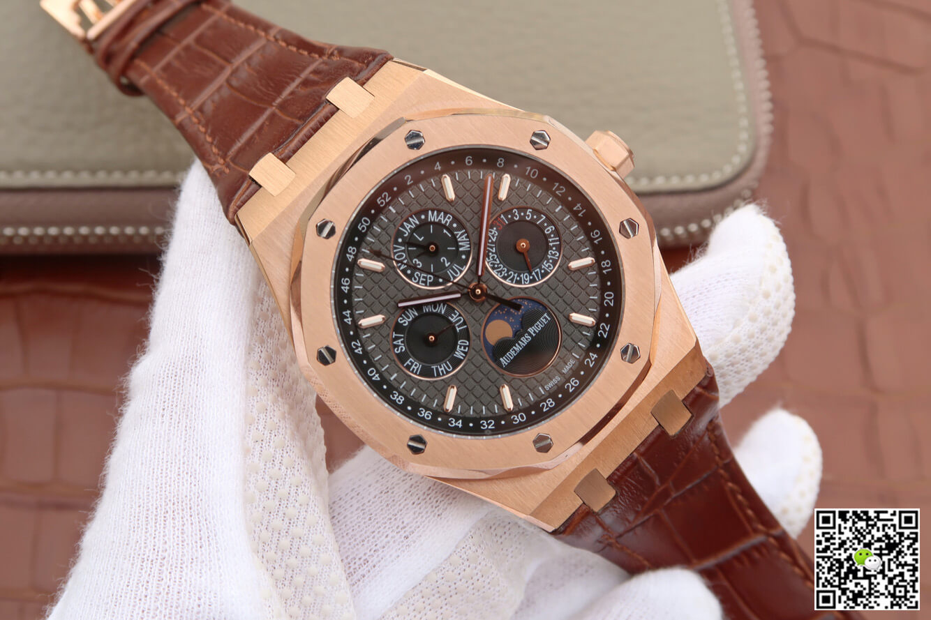 Audemars Piguet Royal Oak Perpetual Calendar 26574 JF Factory Rose Gold Grey Dial