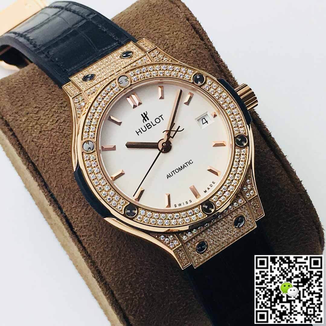 Hublot Classic Fusion 38MM HB Factory Diamond White Dial