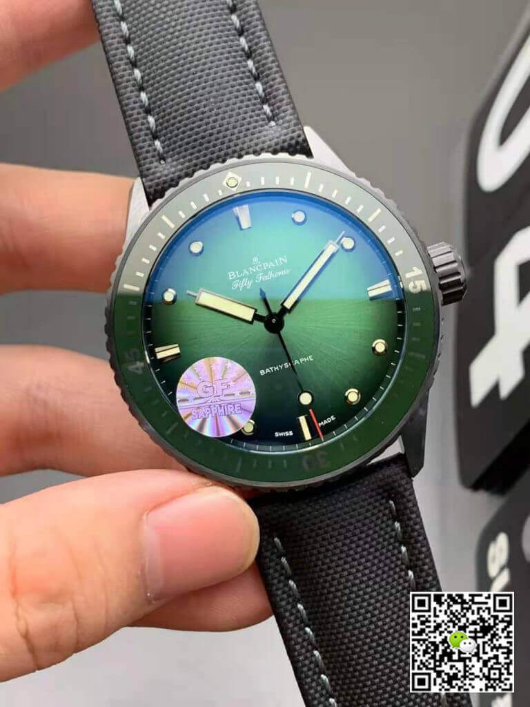 Blancpain Fifty Fathoms Bathyscaphe Mokkarran 5005 0153 NABA GF Factory Green Dial