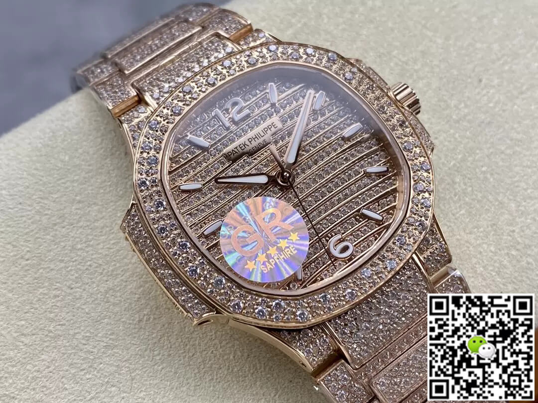 Patek Philippe Aquanaut 7118/1450R-001 GR Factory Gold Diamond Dial