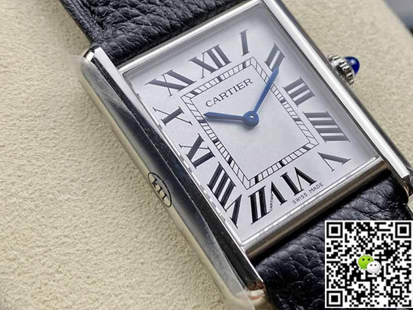 Cartier Tank WSTA0041 K11 Factory Silver White Dial