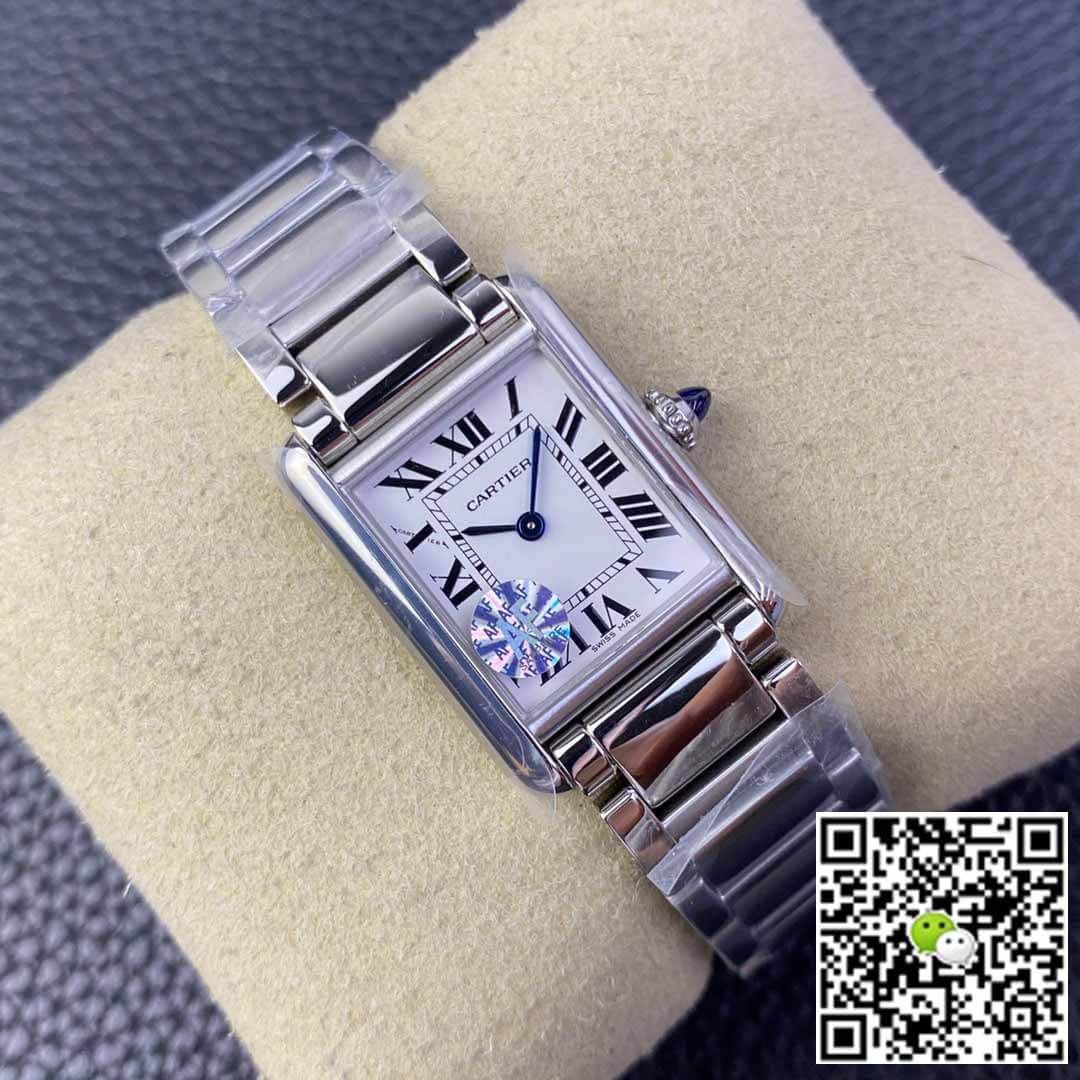 Cartier Tank WSTA0051 AF Factory Silver White Dial