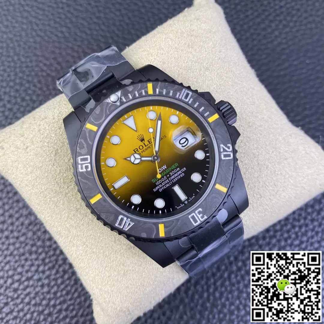 Rolex Submariner VS Factory Carbon Fiber Yellow Gradient Dial