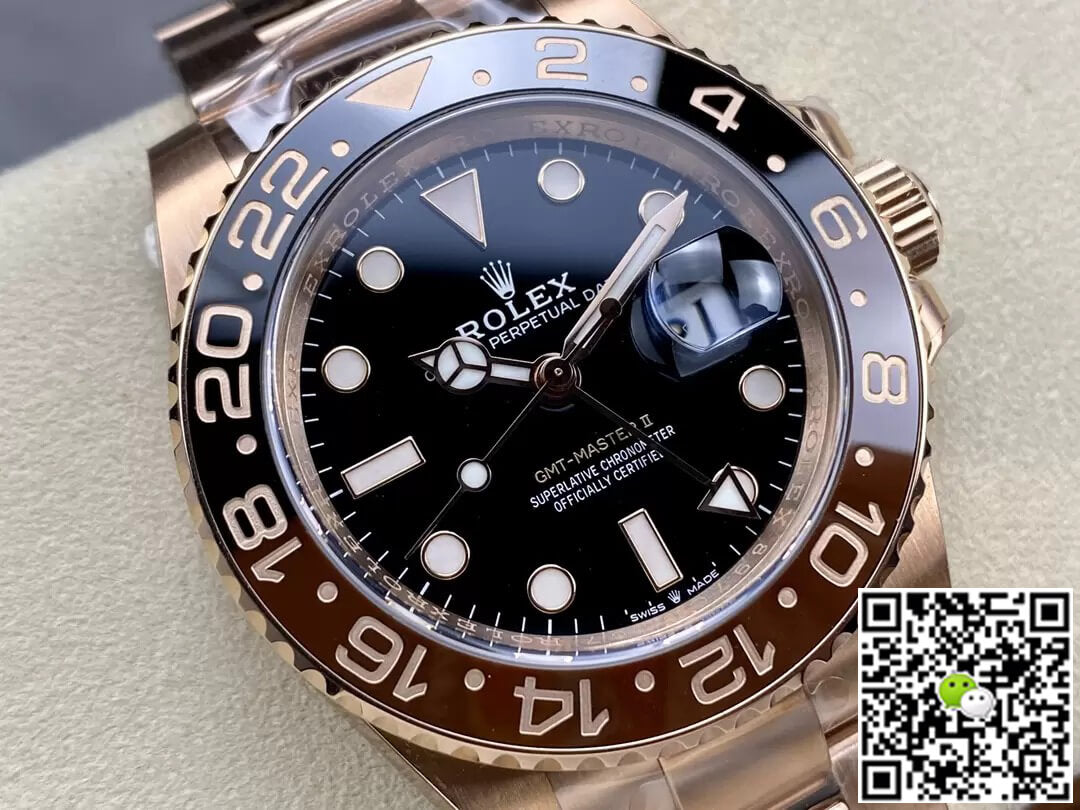 Rolex GMT Master II M126715CHNR-0001 C+ Factory Rose Gold