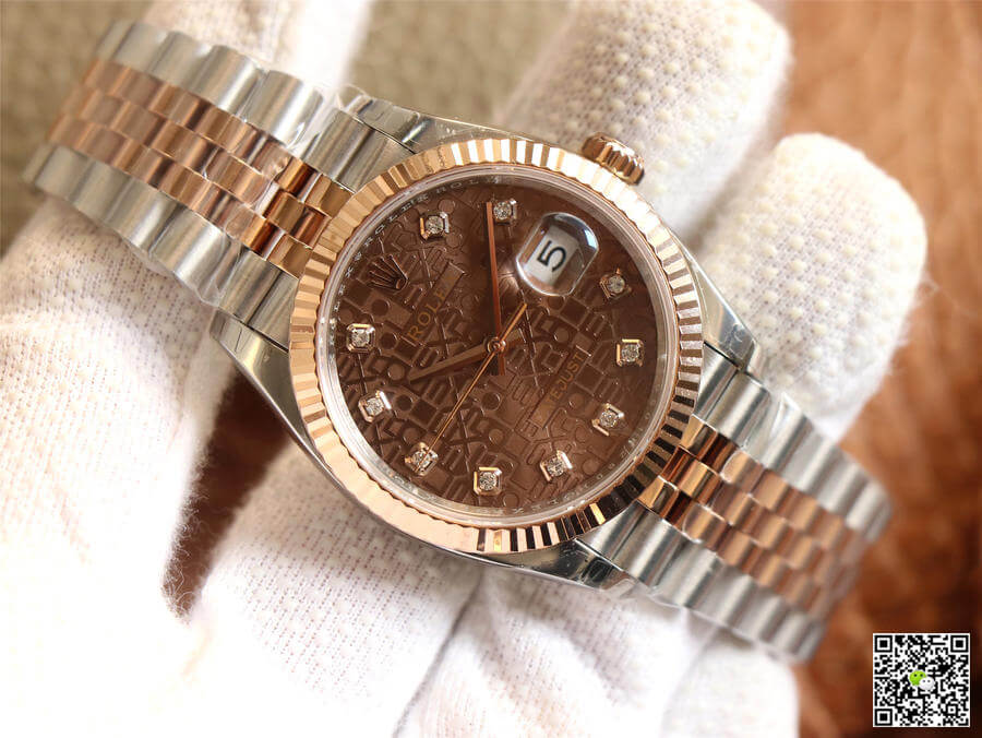 Rolex Datejust M126231-0025 EW Factory Diamond Chocolate Color Dial