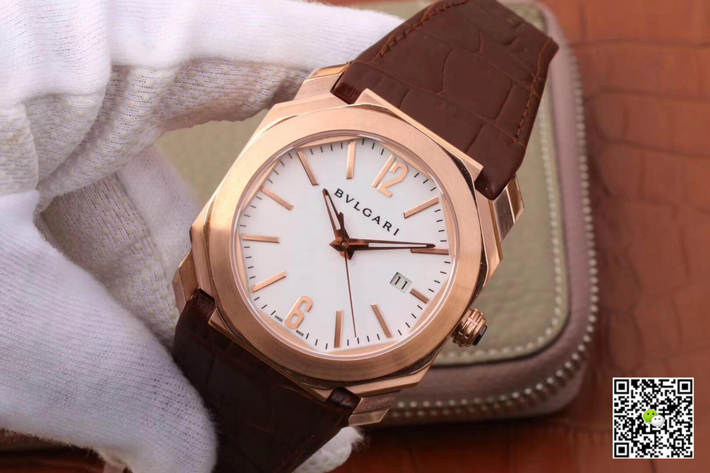 Bvlgari Octo 102119 BGOP38WGLD White Dial