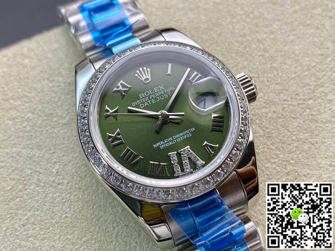 Rolex Datejust 28MM BP Factory Diamond-set Green Dial