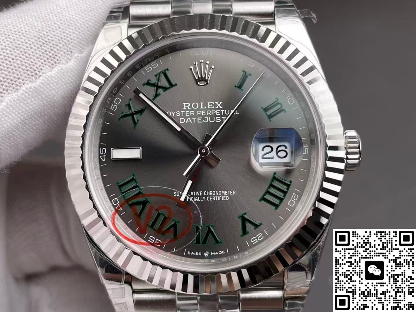 Rolex Datejust m126334-0022 VS Factory V2 Large Calendar