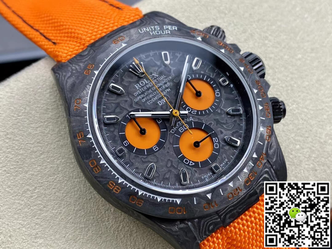 Rolex Daytona Cosmograph Diw Custom Version Noob Factory Orange Strap