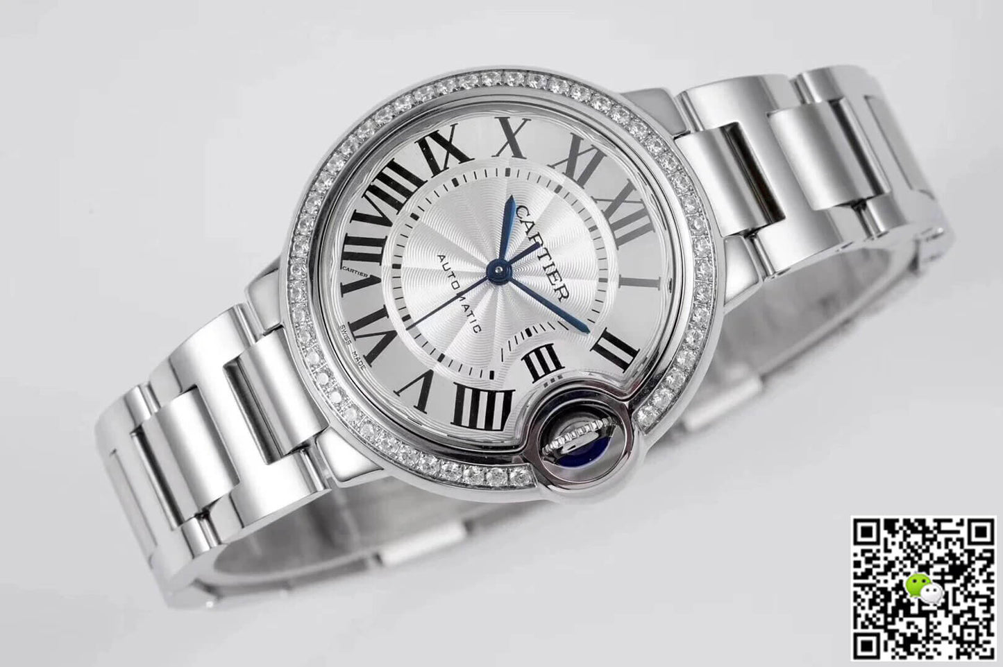 Ballon Bleu De Cartier W4BB0016 33MM AF Factory Diamond Bezel