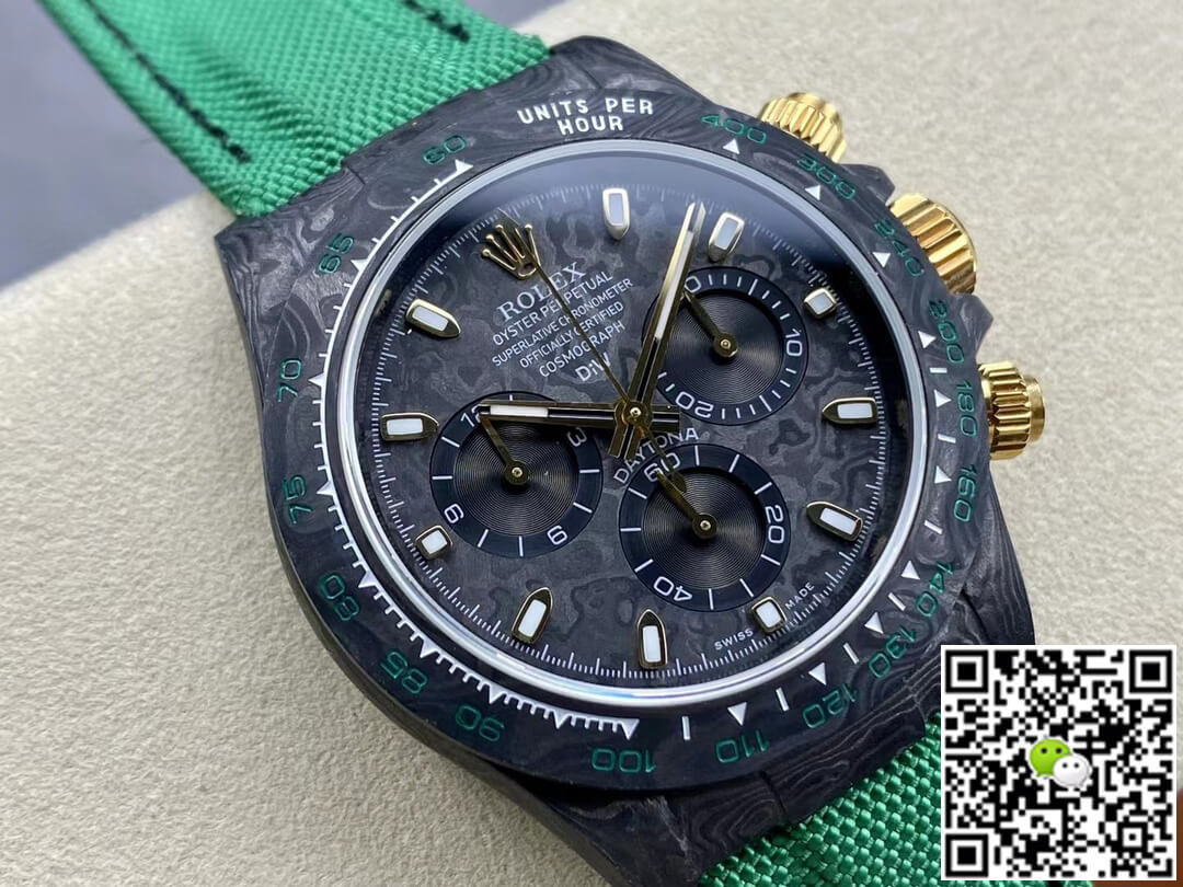 Rolex Daytona Cosmograph Noob Factory Diw Custom Version Dark Green Strap