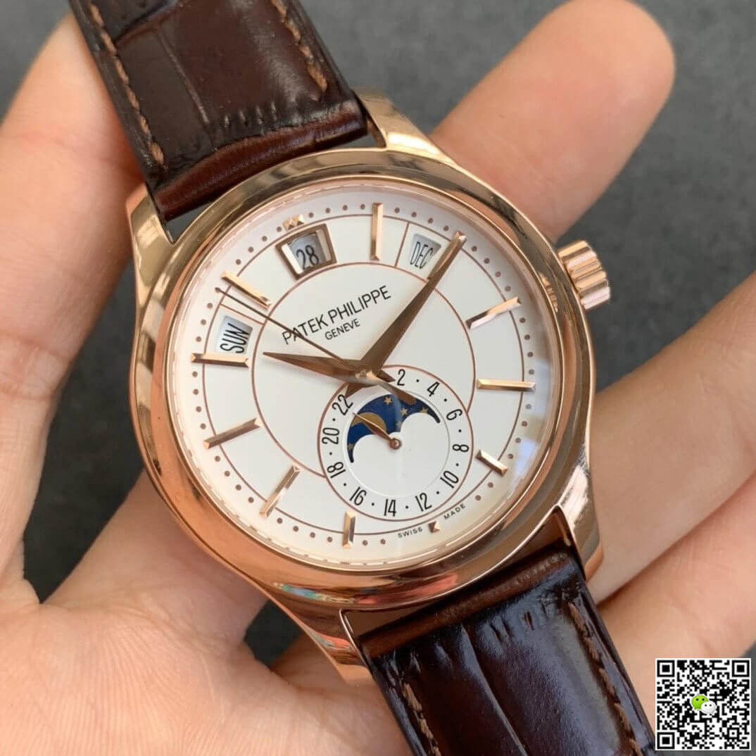 Patek Philippe Complications 5205R-001 GR Factory Rose Gold Milky White Dial