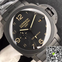 Panerai Tuttonero Luminor 1950 3 Days GMT PAM438 VS Factory Black Dial