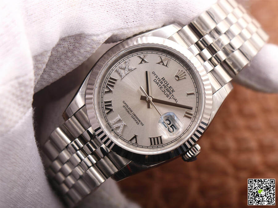 Rolex Datejust M126234-0029 EW Factory Diamond Silver Dial