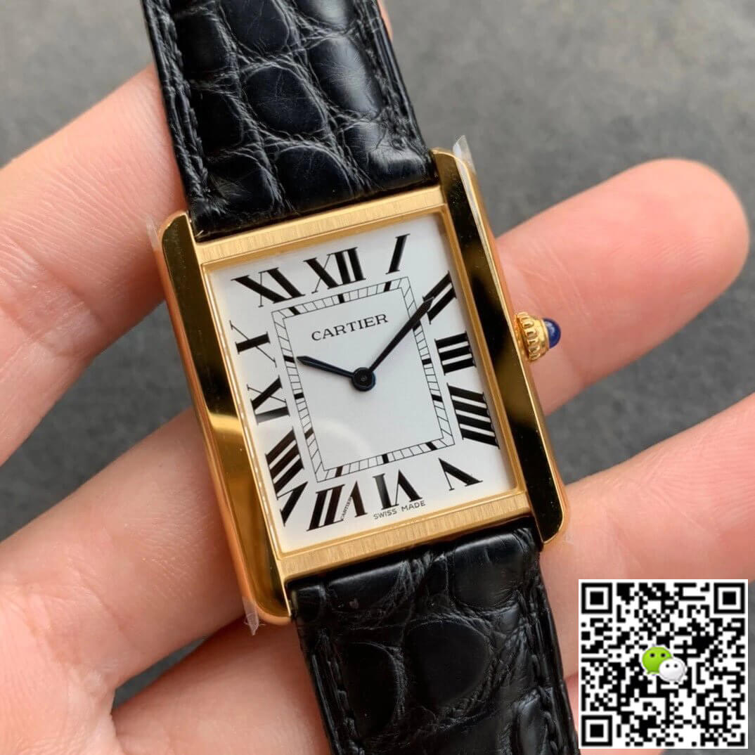 Cartier Tank W5200004 K11 Factory White Dial