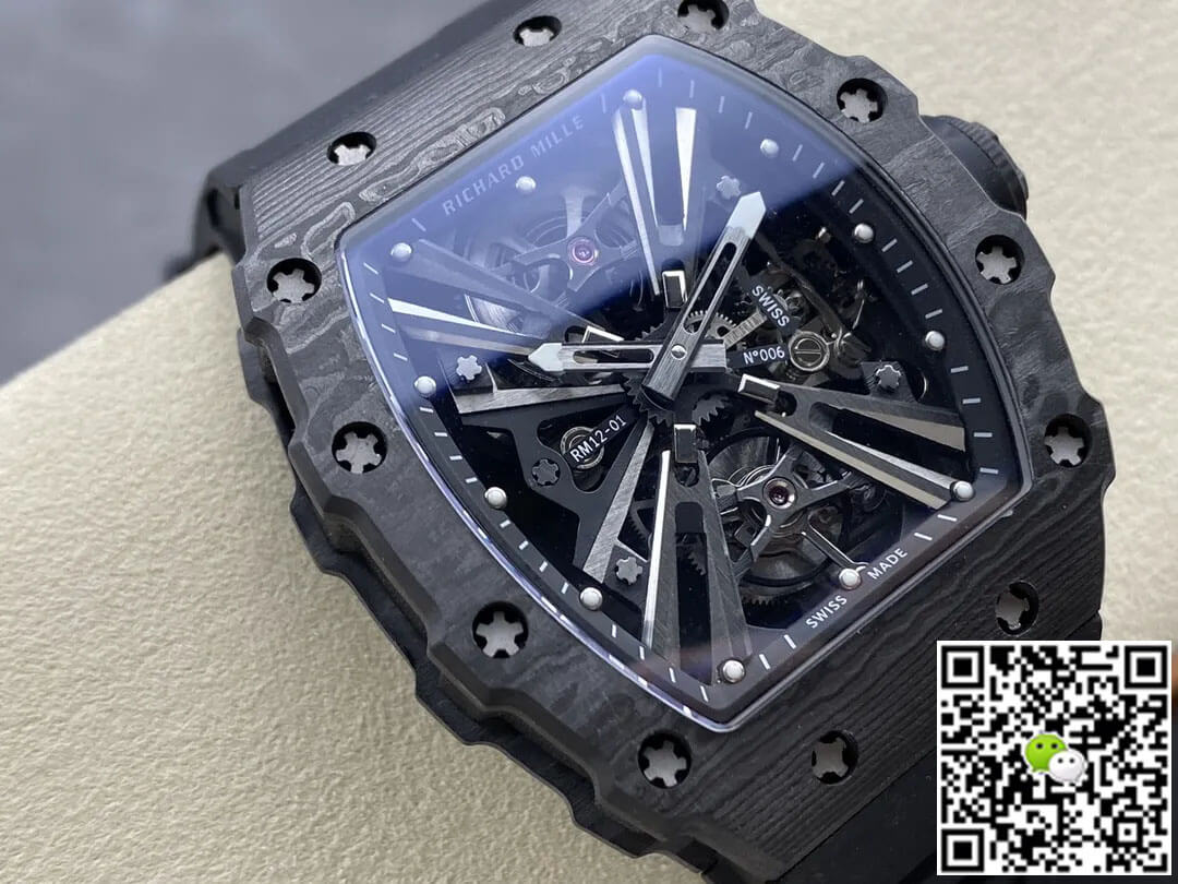 Richard Mille RM12-01 Tourbillon RM Factory Black Skeleton Dial