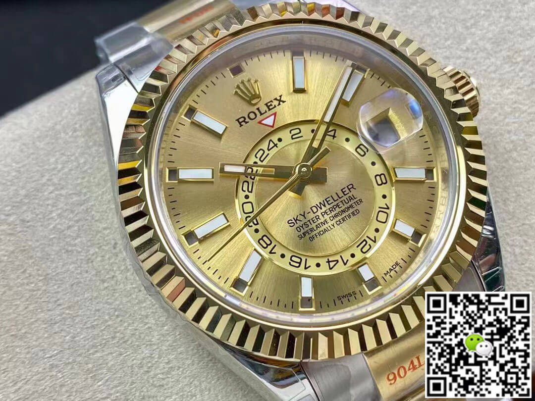 Rolex Sky Dweller M326933-0001 V2 Noob Factory Champagne Dial