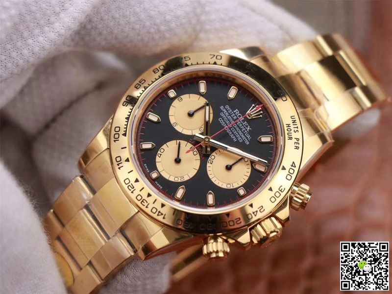 Rolex Daytona M116508-0009 Noob Factory Black Dial 4130 Movement