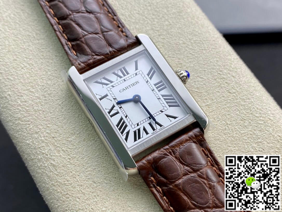 Cartier Tank 24MM K11 Factory Brown Leather Strap