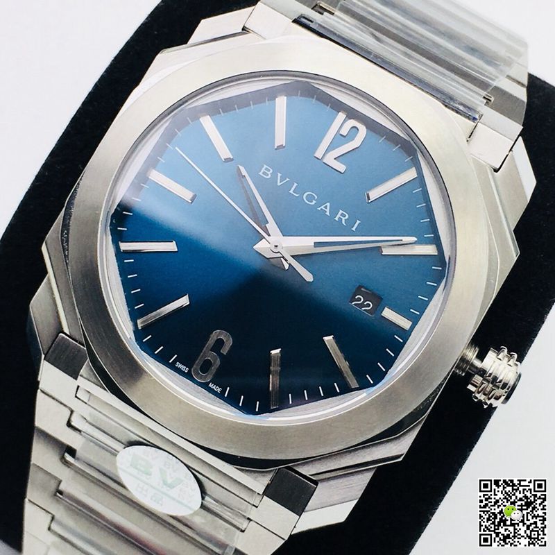 Bvlgari Octo 102105 BGO38C3SSD BV Factory Blue Dial