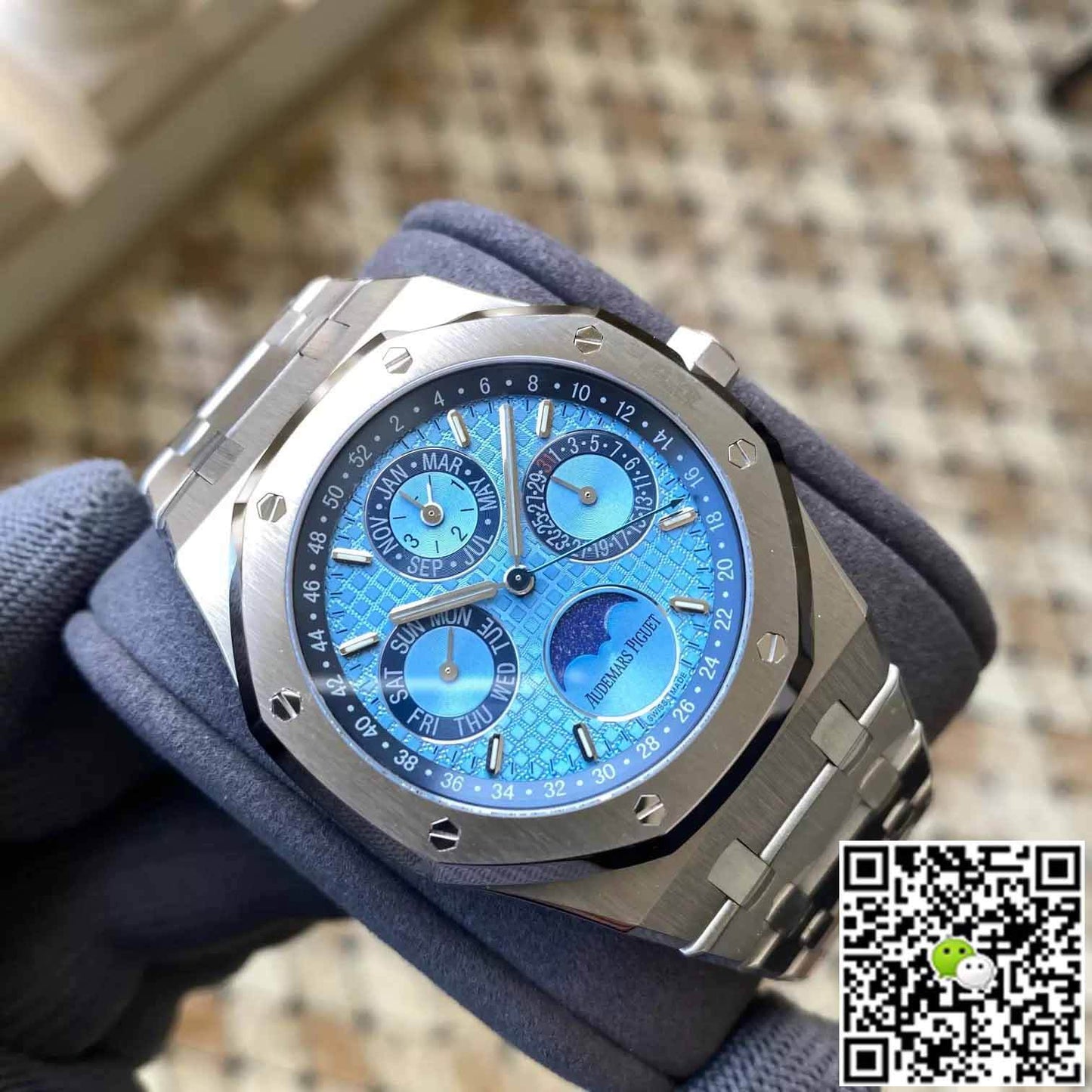 Audemars Piguet Royal Oak 26574PT.OO.1220PT.01 APS Factory Blue Dial
