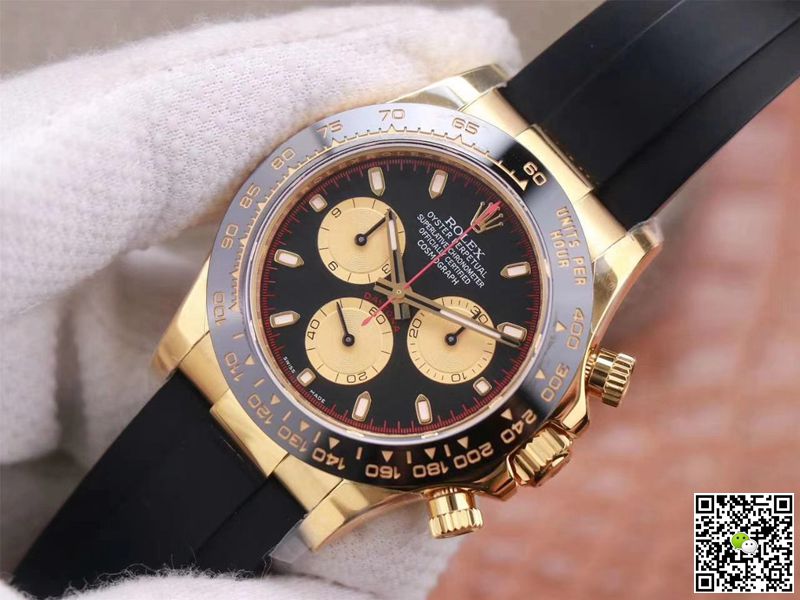 Rolex Daytona M116518LN-0047 Noob Factory Black Dial 4130 Movement