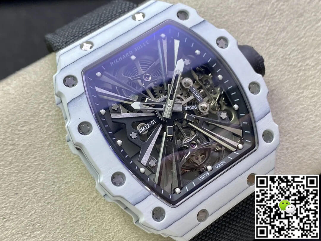 Richard Mille RM12-01 Tourbillon RM Factory White Carbon Fiber Case