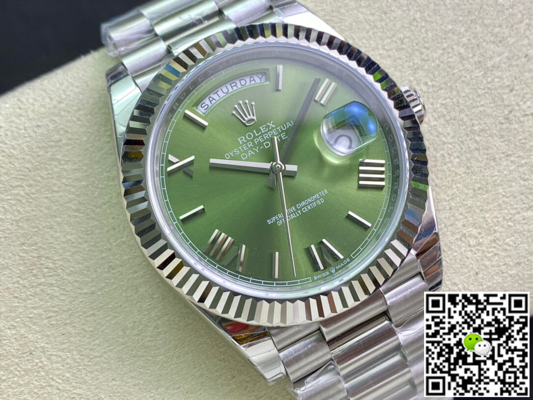 Rolex Day Date M228239-0033 EW Factory Olive Green Dial