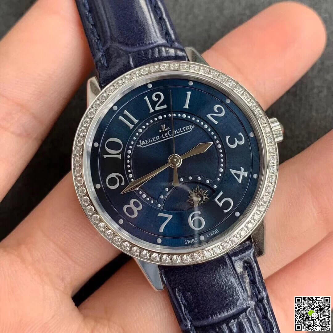 Jaeger LeCoultre Rendez Vous 3448480 ZF Factory Diamond Blue Dial